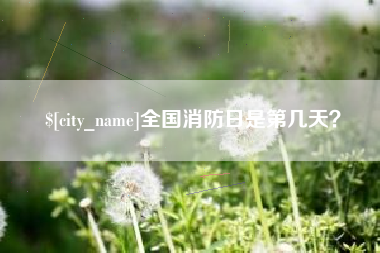 随州全国消防日是第几天？
