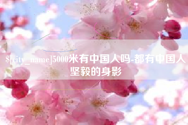 随州5000米有中国人吗-都有中国人坚毅的身影