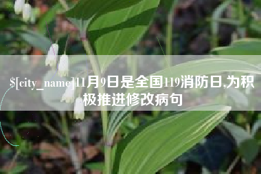 随州11月9日是全国119消防日,为积极推进修改病句