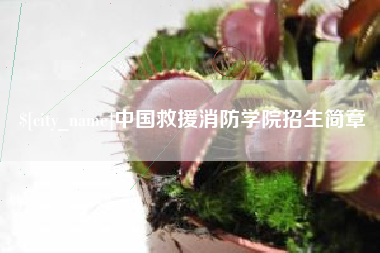 随州中国救援消防学院招生简章