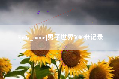 随州男子世界5000米记录