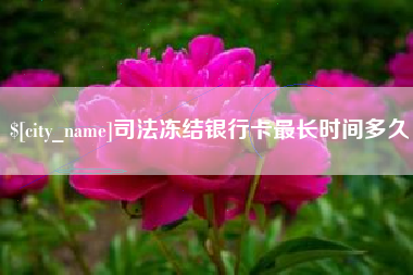 随州司法冻结银行卡最长时间多久