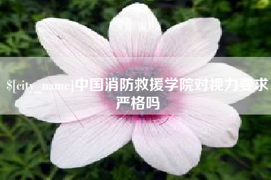随州中国消防救援学院对视力要求严格吗