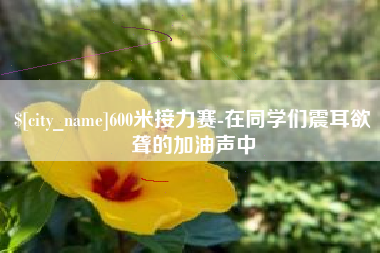 随州600米接力赛-在同学们震耳欲聋的加油声中