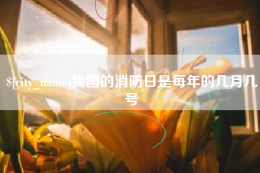 随州我国的消防日是每年的几月几号