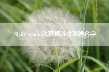随州九宫格游戏叫啥名字