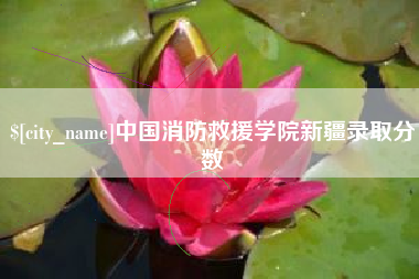 随州中国消防救援学院新疆录取分数