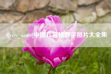 随州中国九宫格数字图片大全集