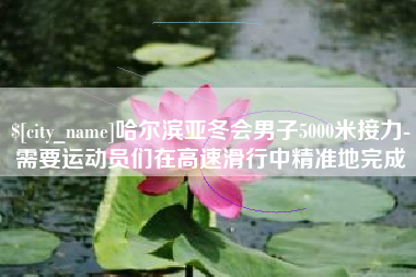 随州哈尔滨亚冬会男子5000米接力-需要运动员们在高速滑行中精准地完成