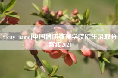 随州中国消防救援学院招生录取分数线2021