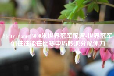 随州5000米世界冠军配速-世界冠军们往往能在比赛中巧妙地分配体力