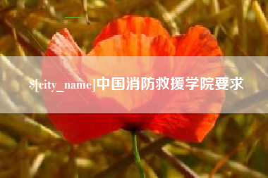 随州中国消防救援学院要求