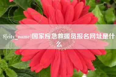 随州国家应急救援员报名网址是什么
