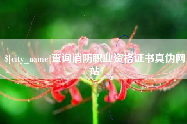 随州查询消防职业资格证书真伪网站