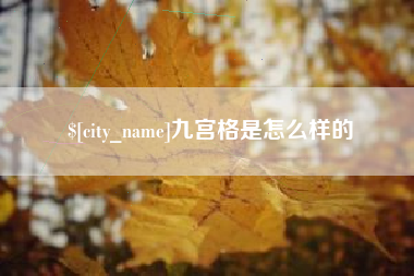 随州九宫格是怎么样的