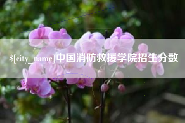 随州中国消防救援学院招生分数