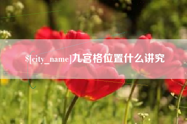 随州九宫格位置什么讲究